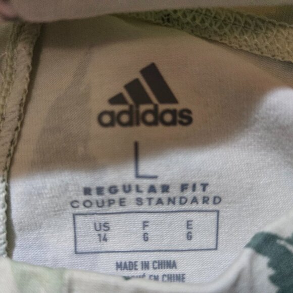 Girls Adidas Linen Green Leggings Size Large (14) - BNWT - Picture 4 of 6